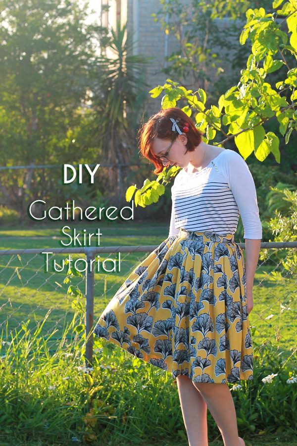 DIY 50's-Inspired Full Gathered Skirt Tutorial